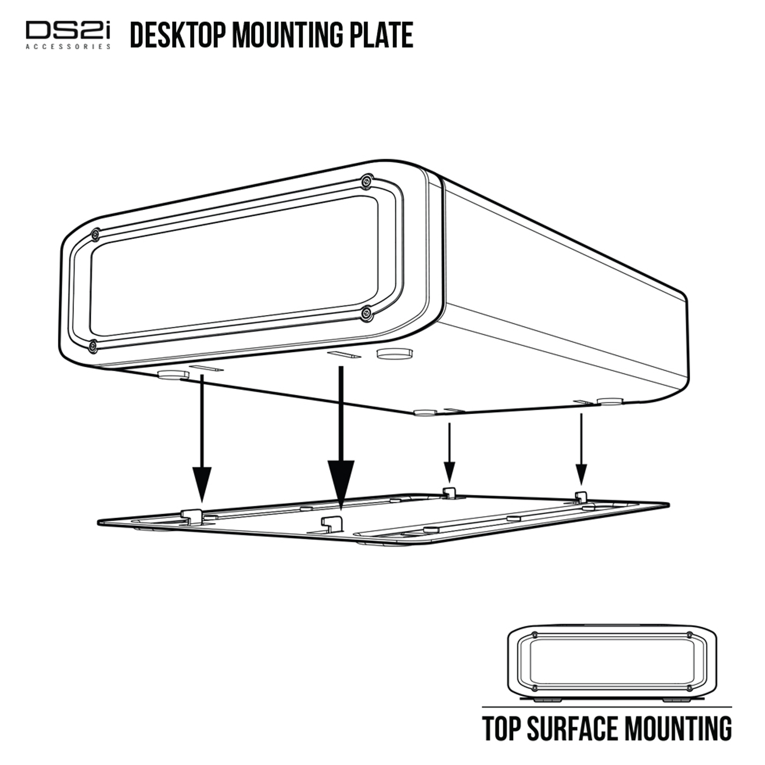 Vaultek Safe® Desktop Mounting Plate for Vaultek Smart Station DS2i