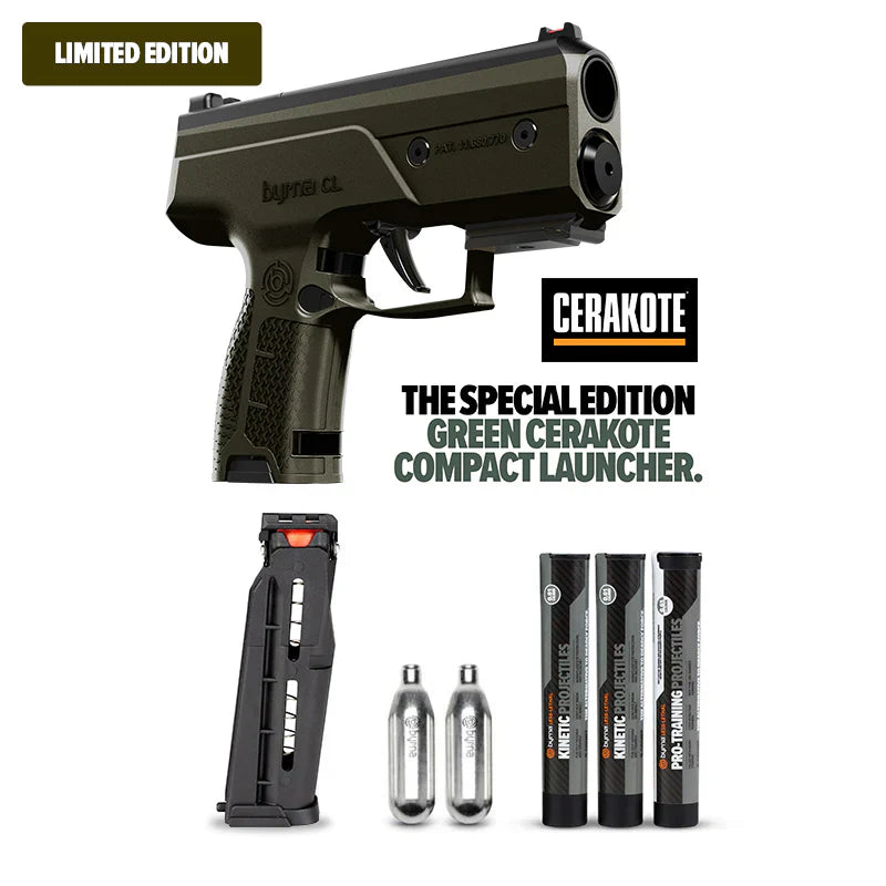 Byrna CL Launcher - Universal Kit LIMITED CERAKOTE GREEN