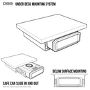 Vaultek Safe® Under Desk Mounting Plate for Vaultek Smart Station DS2i