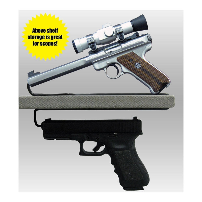 Handgun Hanger - Over/Under Shelf - NW Safe of Bozeman of Bozeman